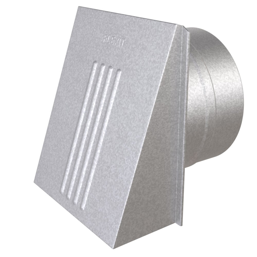 Flexit ventilatorventil m/ kappe og spjeld