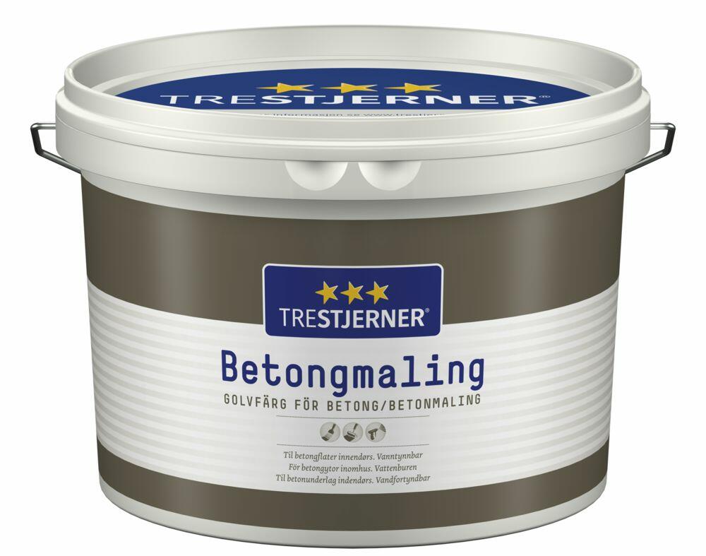 TreStjerner 40/halvblank interiør betongmaling