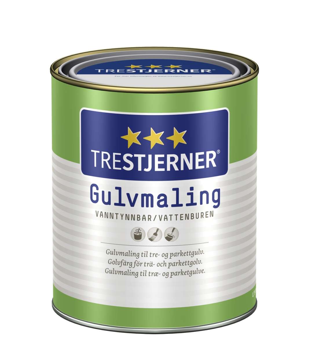 TreStjerner 40/halvblank gulvmaling