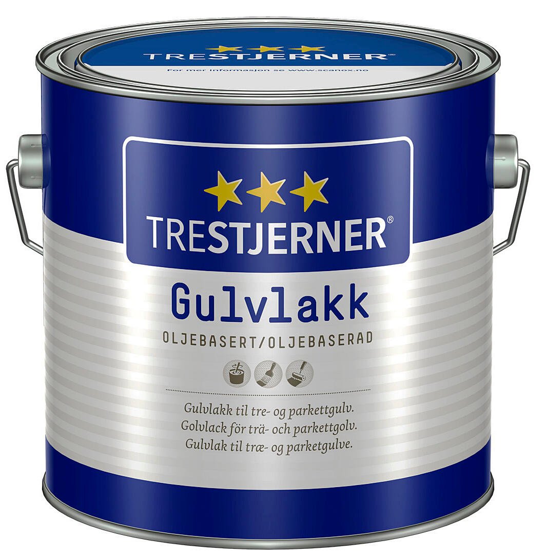 Trestjerner gulvlakk oljebasert silkematt