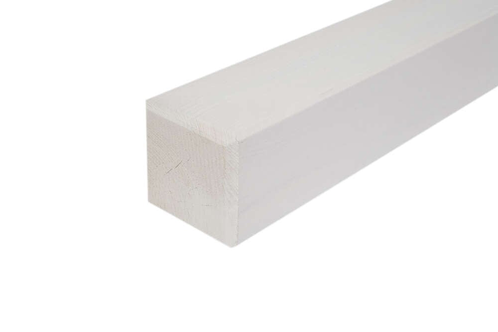 Krifon stolpe 70 mm hvitmalt