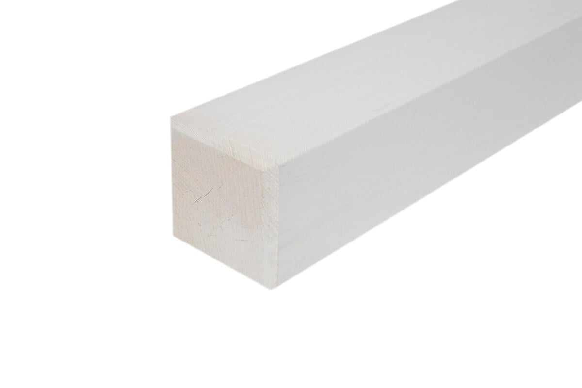 Krifon stolpe 70 mm hvitmalt