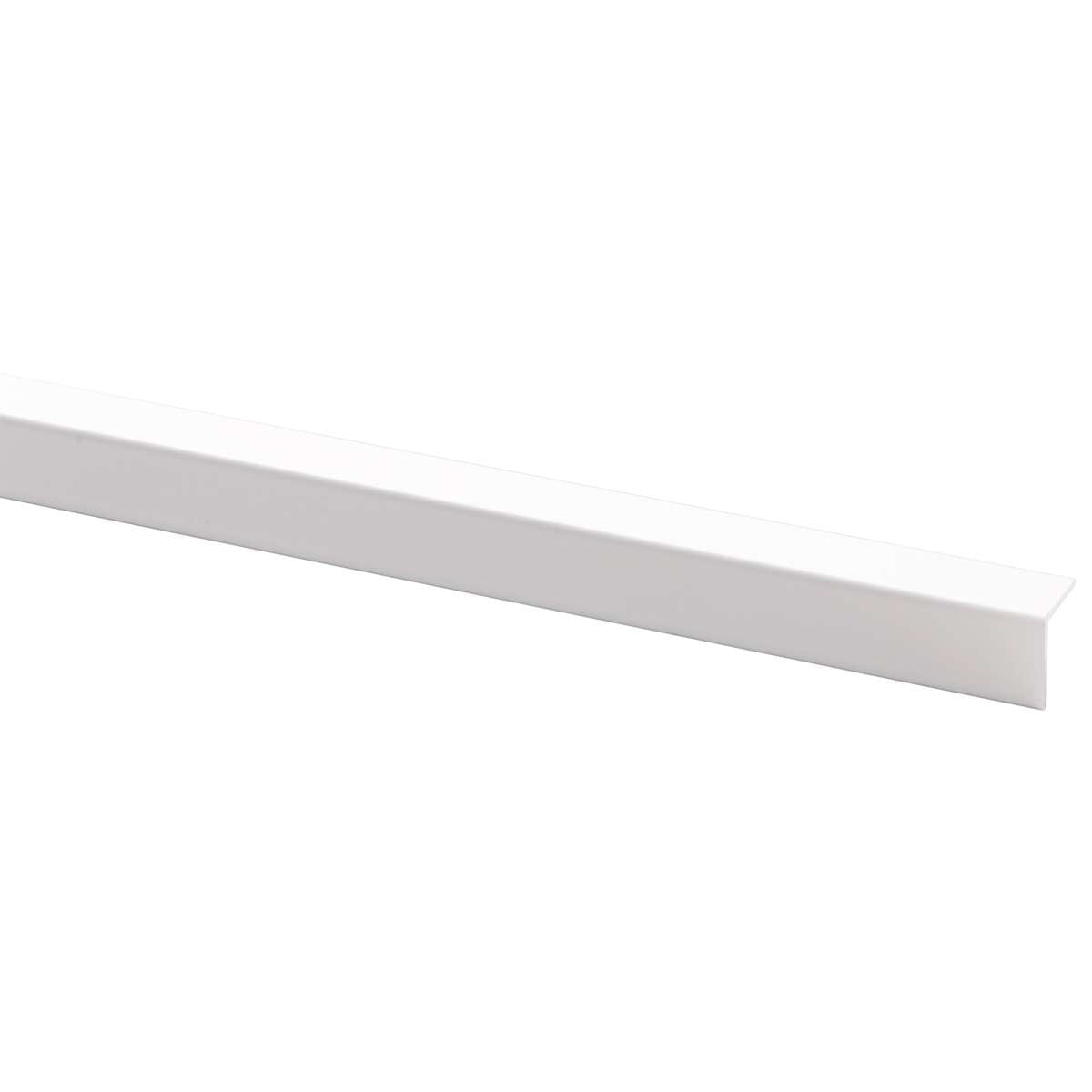 20x015x2000 Vinkellist aluminium hvit