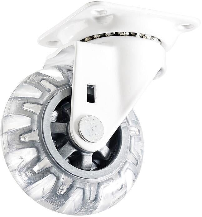 Møbelhjul med plate 4107 sort