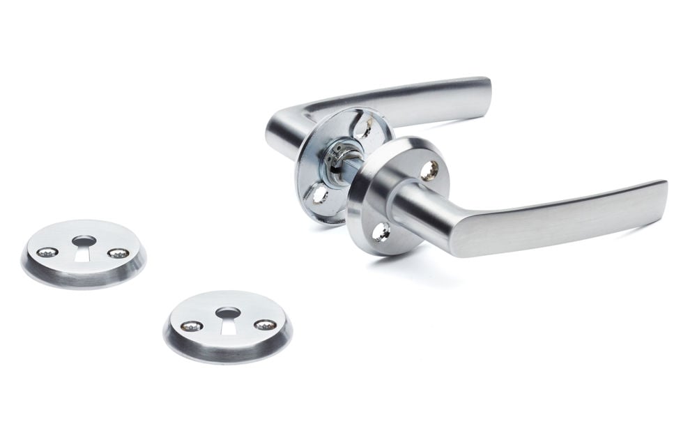 Habo Torino innvendig dørvrider, børstet krom