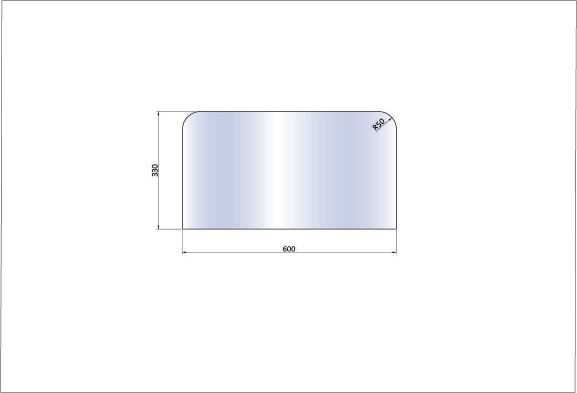 Tolmer frontplate klart glass