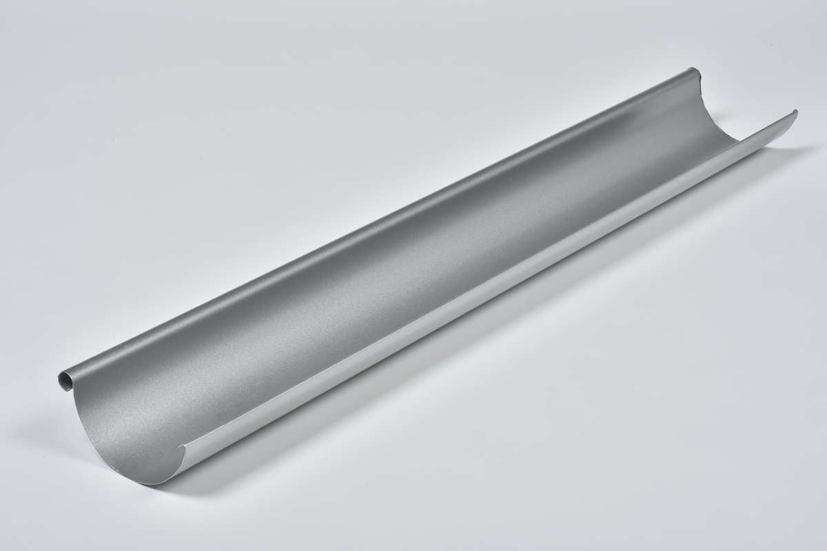 Takrenne stål 125mm 4m silver isola