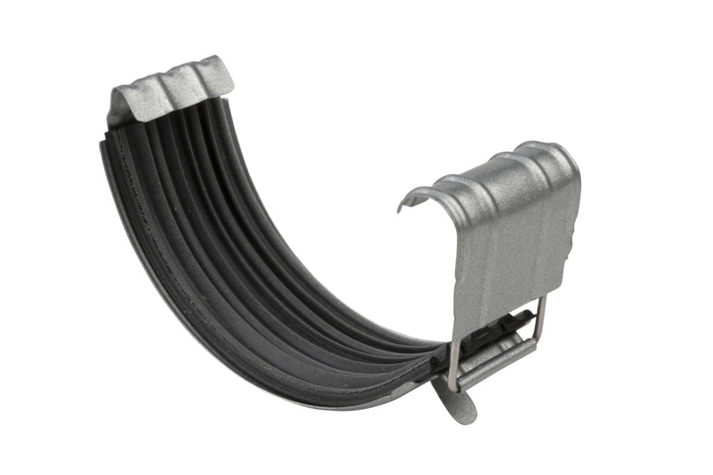 Renneskjøt m/pakn stål 125mm silver