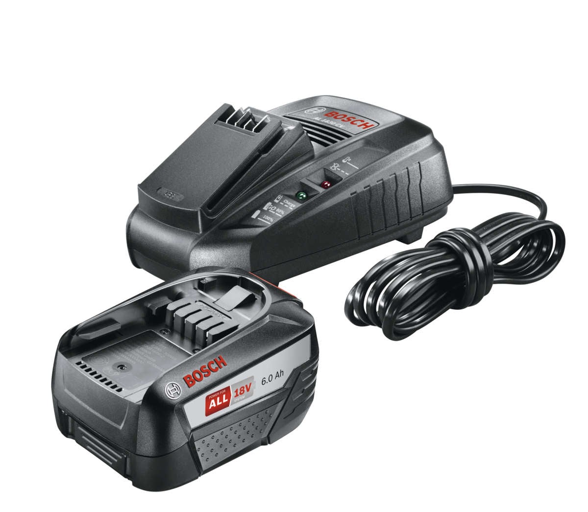 Bosch startsett 18V (6,0 Ah + AL 1830 CV lader)