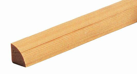 Kvartstaff 10X10X2400 mm, furu ubehandlet
