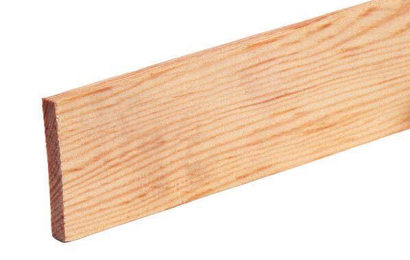 Glattkant 09x021x2400 mm, furu ubehandlet