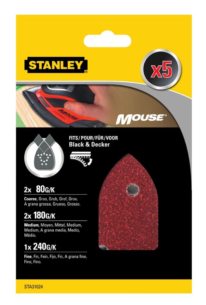 Stanley STA31024 Mouse slipepapir