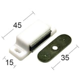 Produkt miniatyrebild Magnetlås 2029-2 Hvit