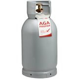 Produkt miniatyrebild AGA Propan stål tom flaske med industrikobling
