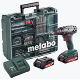 Produkt miniatyrebild Metabo Workshop BS drill m/2 batterier og bits/bor