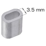 Produkt miniatyrebild Wirelås alu 3,5mm