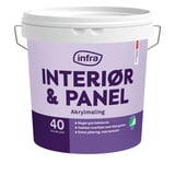 Produkt miniatyrebild Infra Interiør Tre&Panel 40/halvblank maling