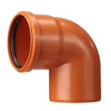 Produkt miniatyrebild BB 90 grader rødbrun Ø110mm