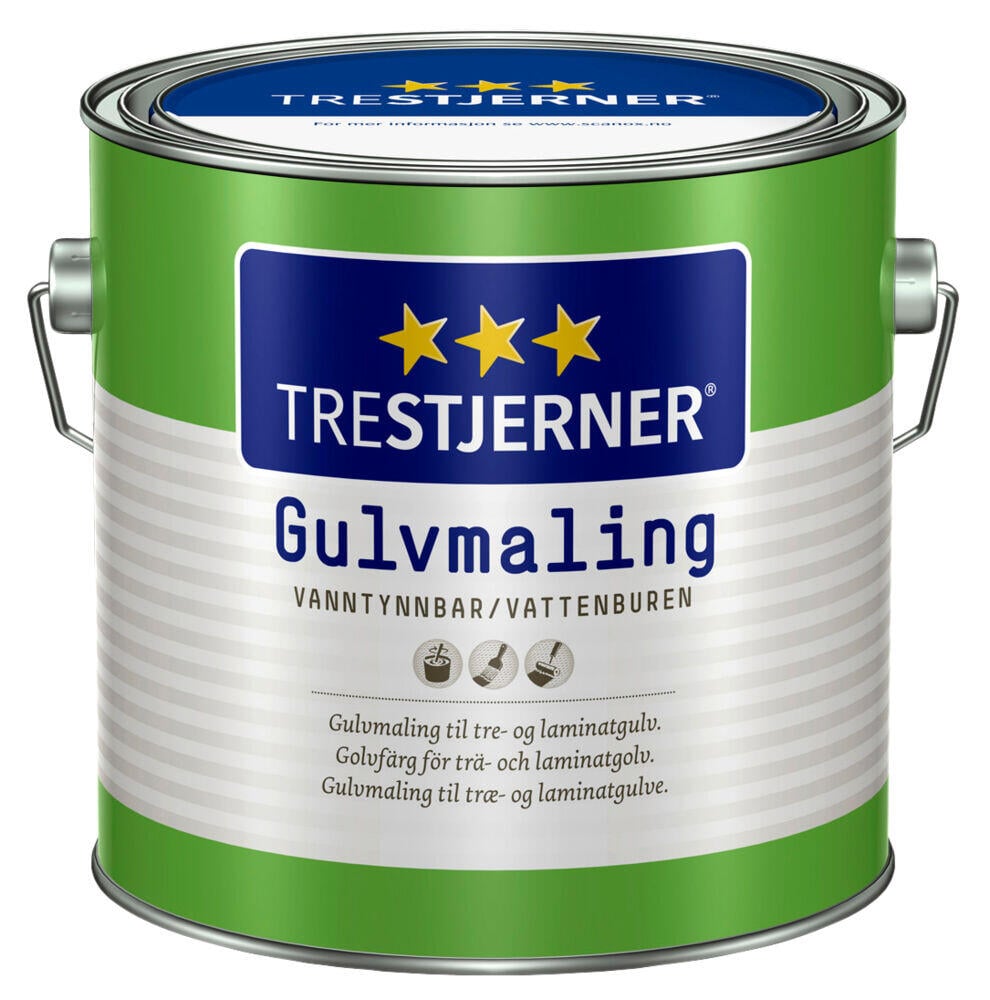 TreStjerner 05/matt gulvmaling