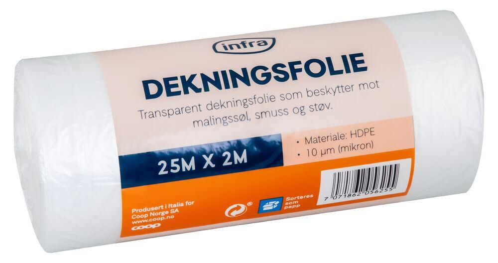 Infra dekningsfolie 25m X 2m