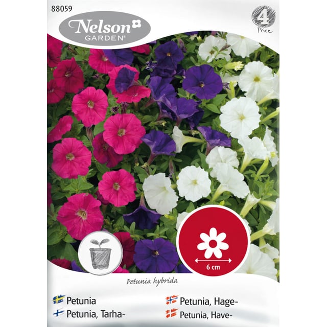 Nelson Garden frø Petunia, Hage-, bl. farger