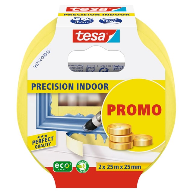 Tesa Precision Indoor malertape 2-pk