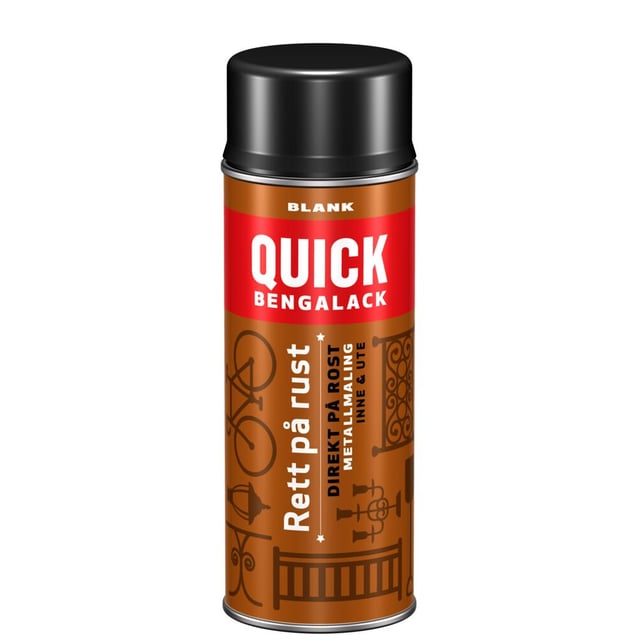 Quick Bengalack Rett på rust spraylakk