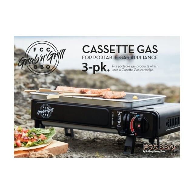 FCC BBQ Grab`N`Grill gassbokser, 3-pk