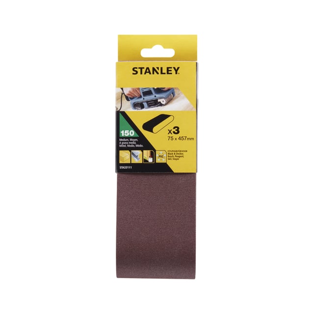 Stanley slipebånd 75x457 150K STA33111