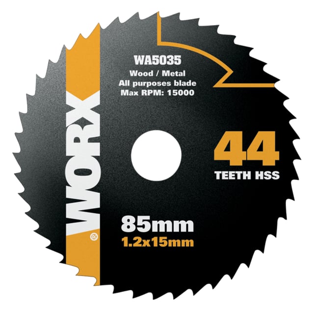 Worx WA5035 sagblad Ø 85, 44 T
