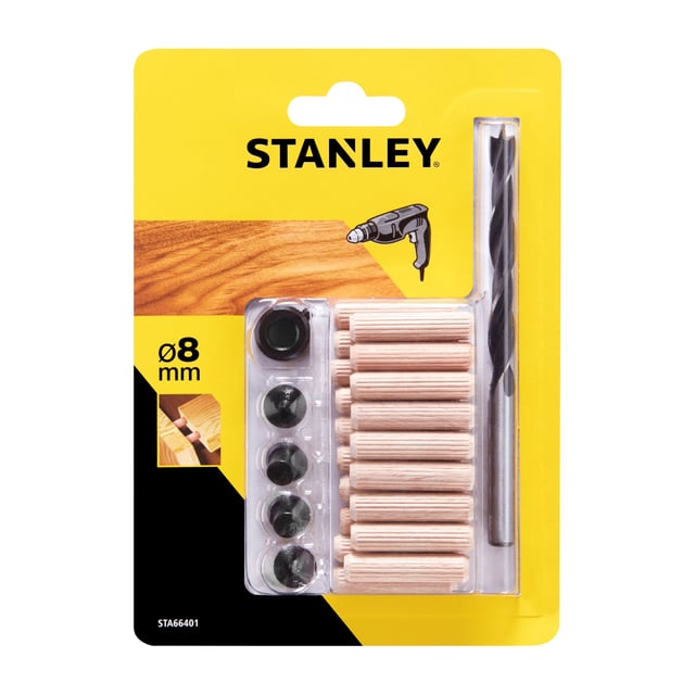 Stanley treplugg sett 6mm STA66400/66401