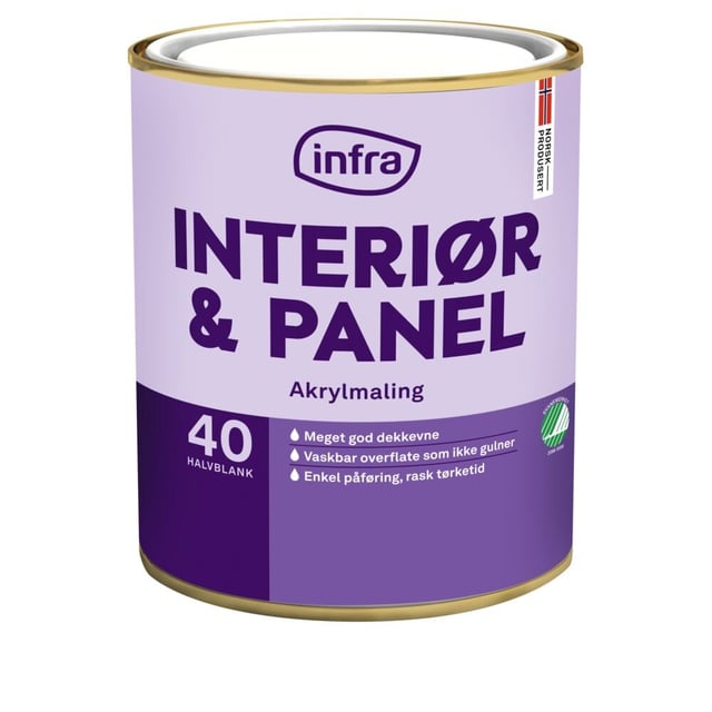 Infra Interiør Tre&Panel 40/halvblank maling