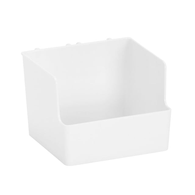 Elfa høy boks for oppbevaringsskinne og -tavle, hvit