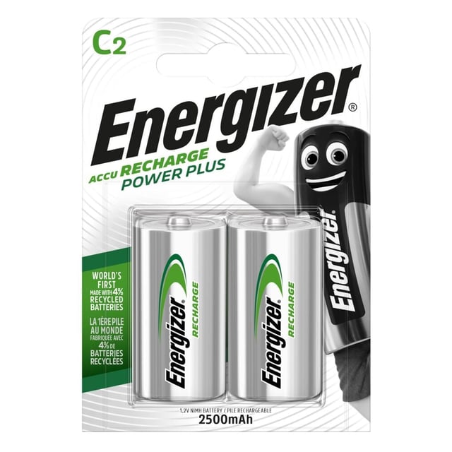 Energizer® AccuRecharge C-batterier