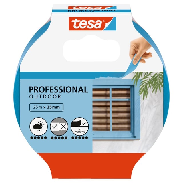 Tesa Malertape Professional Outdoor Blå