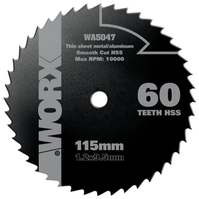 Worx WA5047 sagblad Ø 115 mm, 60 T