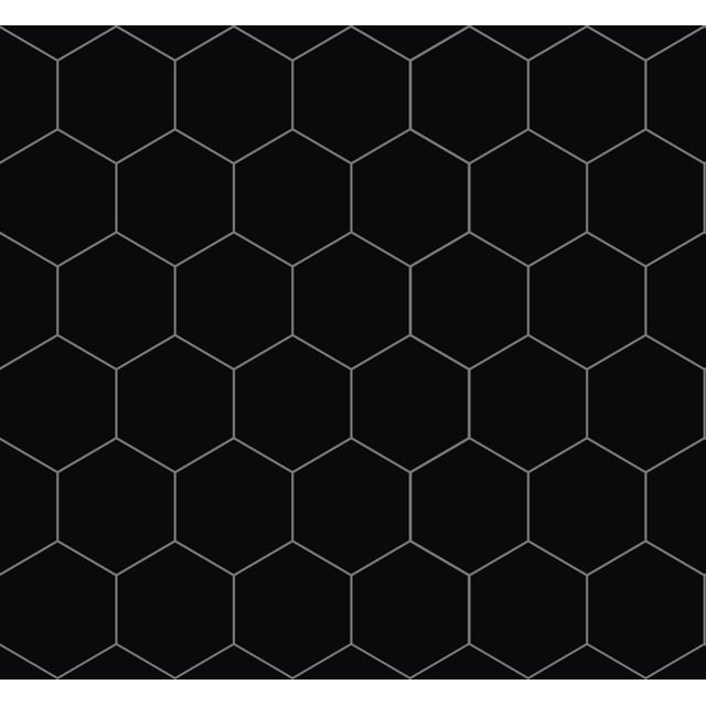 Fibo Kitchen Board Black, Hexagon