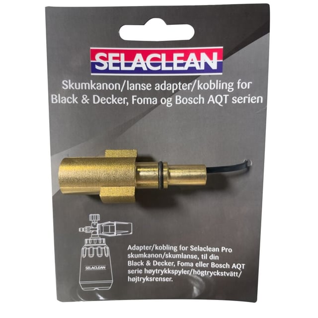Selaclean Adapter for Black & Decker, Foma og Bosch AQT serien