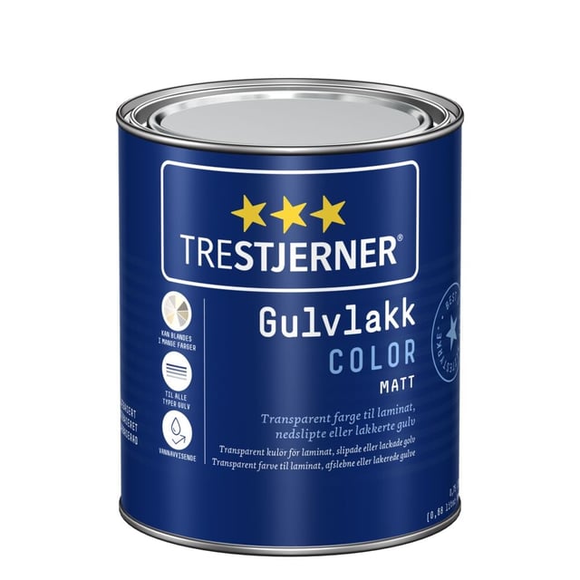 TRESTJERNER Color gulvlakk 0,68 liter