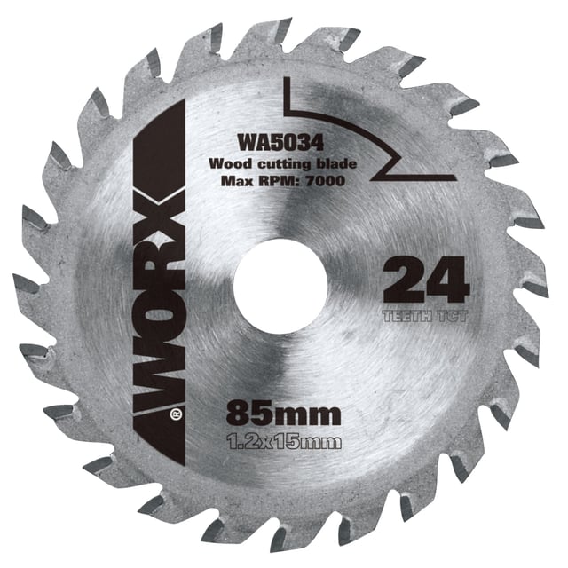 Worx WA5034 sagblad Ø 85 mm, 24 T