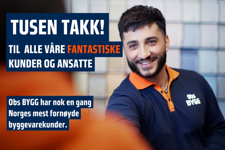 Vi har Norges mest fornøyde kunder!