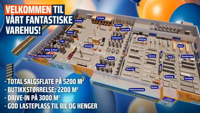 Nå åpner nytt varehus på Åkrehamn