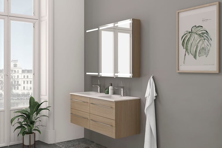 Dette er trendene som gjelder på badet nå