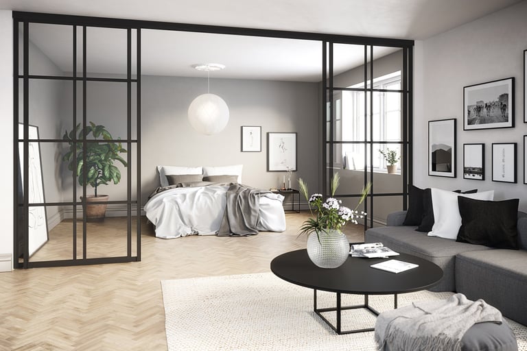 Trendy nå: Topphengte skyvedører