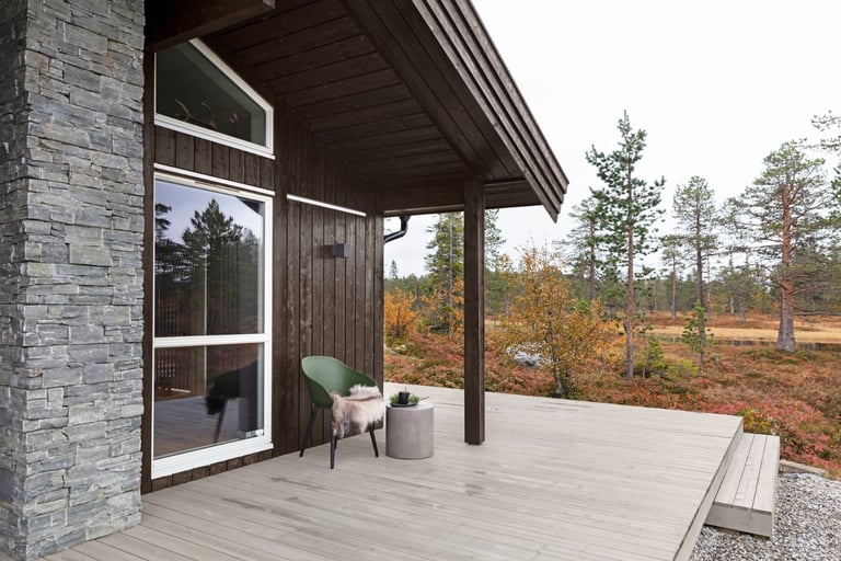 Vakre beisfarger til hus og hytte