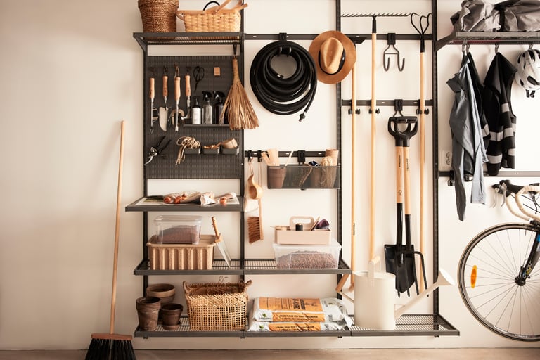 Lag en strøken garasje