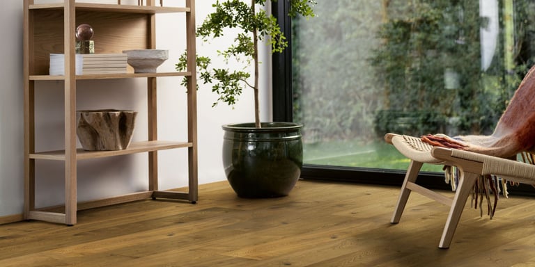 Laminatgulv Lofoten Camel Brown Oak fra Pergo.