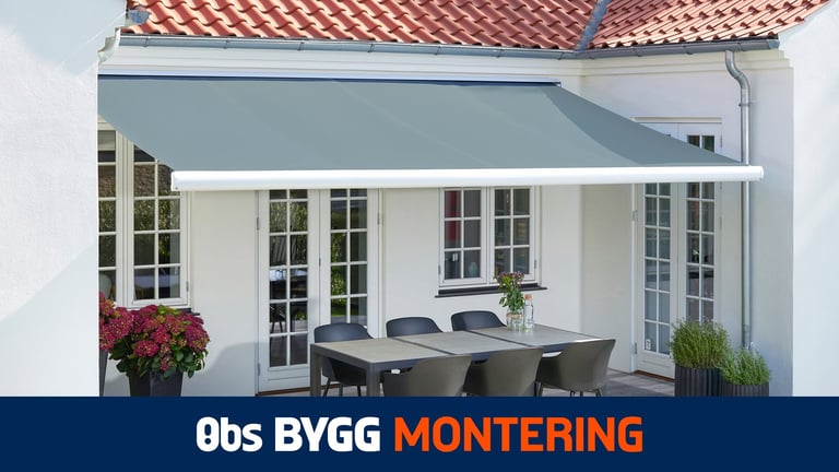 Våre erfarne montører installerer markisen din korrekt, slik at du kan nyte skygge og komfort på uteplassen uten bekymringer.