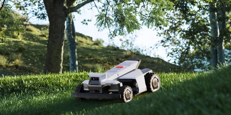Segway Navimow gressklipper er god i krevende terreng. 