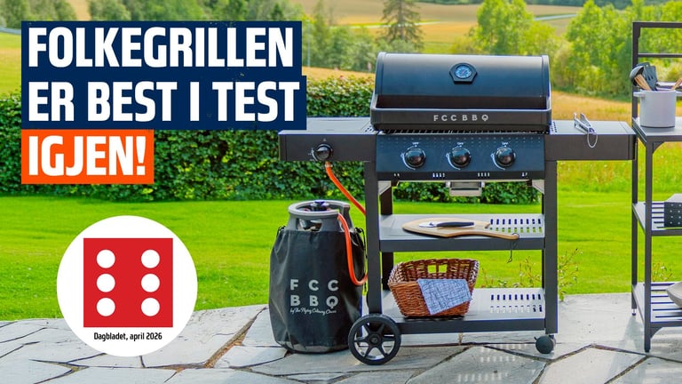Folkegrillen FCC Performance II 3.1 er nok en gang kåret til best i test av Dagbladet.